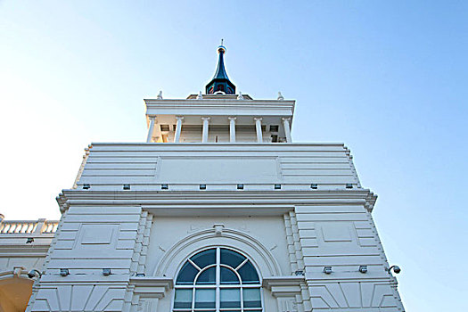 哈尔滨冬天的建筑