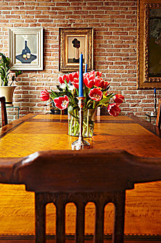 荷兰,路易十六,桌子,餐厅