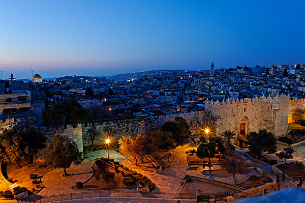 大马士革,大门,城墙,黃昏,老城,耶路撒冷,客人,房子,以色列,中东