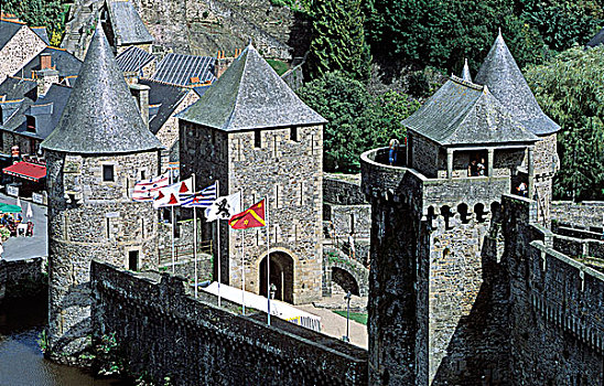法国,布列塔尼,伊勒-维莱讷省,35岁,城堡