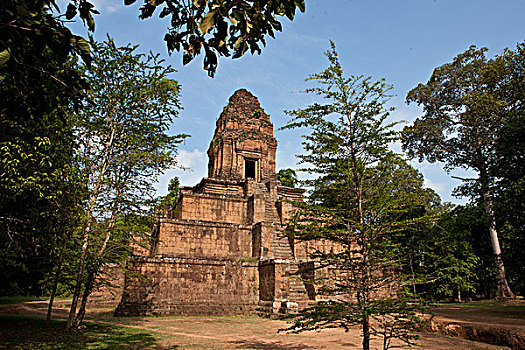 柬埔寨,区域,吴哥,寺庙,吴哥窟,金字塔,庙宇