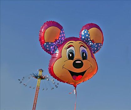 气球,米老鼠,有趣,乘,背景,2007年