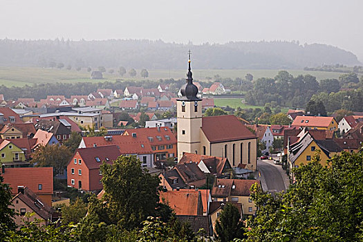 中世纪,城镇,弗伊志瓦根,德国
