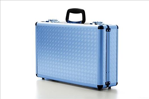 蓝色,铝,手提箱