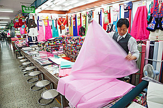 韩国,首尔,市场,店,销售,服装