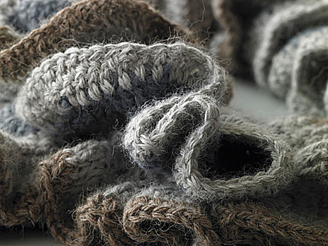 编织,羊驼,毛织品,围巾