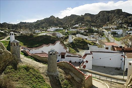 洞穴,建筑,瓜地斯,格拉纳达省,安达卢西亚,西班牙