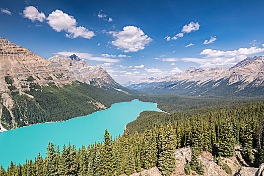 佩多湖,班芙国家公园,加拿大,落基山脉,艾伯塔省,北美