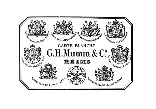 历史,标签,香槟,约会,1896年