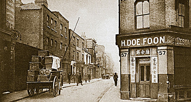 唐人街,伦敦,20世纪