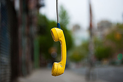 街道,纽约,美国,电话听筒