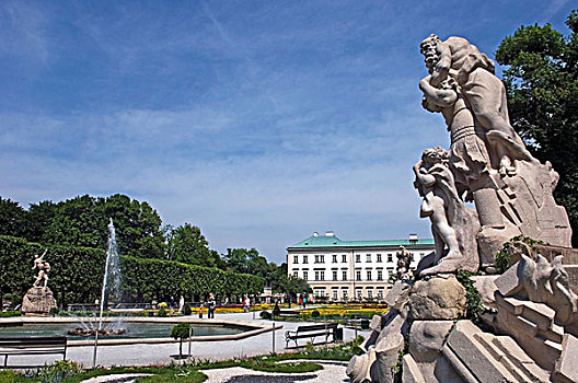 雕塑,米拉贝尔,宫殿,花园