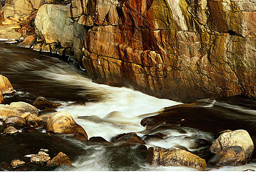峡谷,急流,奧瑟博河,阿迪朗达克州立公园,纽约,美国