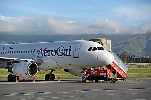 厄瓜多尔,基多,空中客车,苏克雷,国际机场,大幅,尺寸