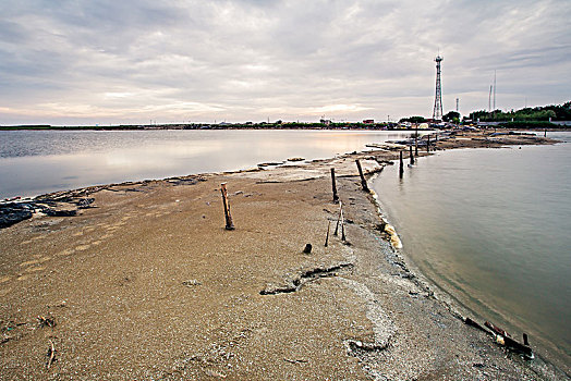 海滨日暮