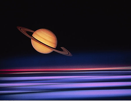 土星,地平线