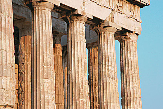 希腊艺术,帕特侬神庙,建造,多利安式,风格,领导,建筑,设计,建筑师,特写,柱子,卫城,雅典,阿提卡,中心,希腊