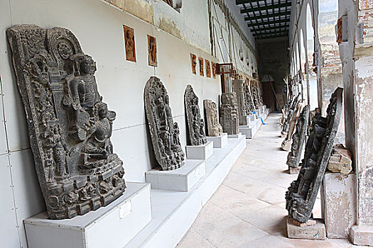 研究,博物馆,收集,石头,图像,许多,印度,神,七月,2007年
