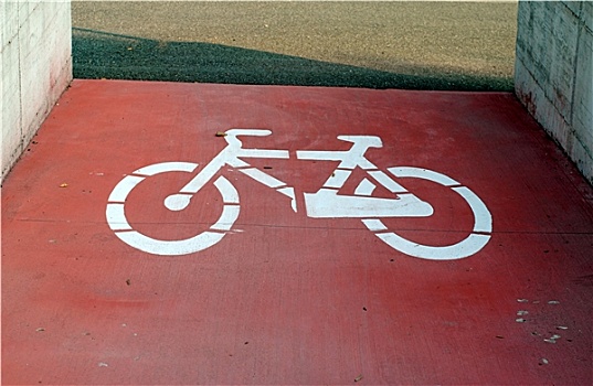 路标,自行车道,只有,自行车