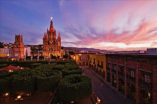 圣米格尔,黄昏,墨西哥