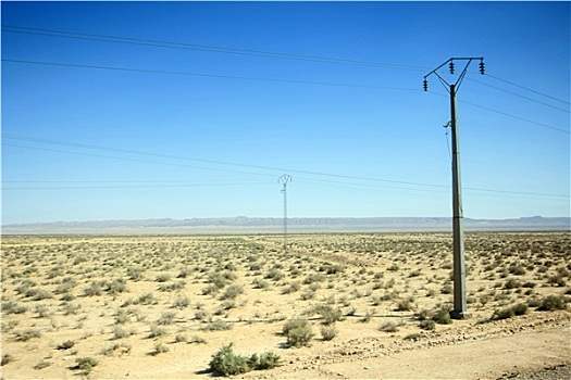 电线杆,撒哈拉沙漠