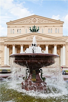 喷泉,波修瓦大剧院,莫斯科