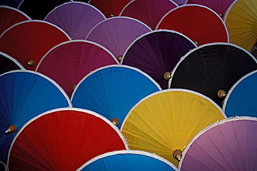 泰国,清迈,彩色,伞,工厂