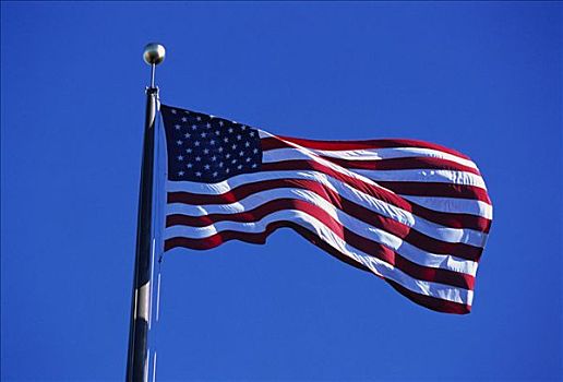 美国国旗,旗杆,瓦胡岛,夏威夷,美国