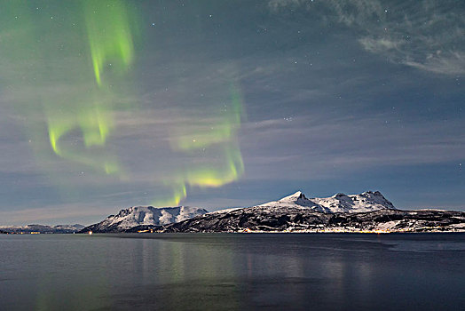 亮灯,岛屿,罗弗敦群岛,挪威,欧洲
