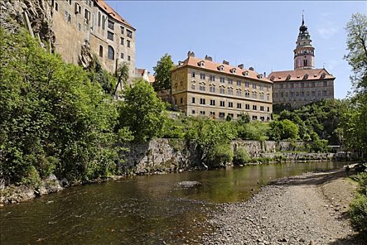城堡,历史,老城,捷克,克鲁姆洛夫,波希米亚,捷克共和国