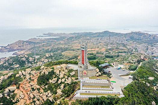 航拍福建福州平潭将军山