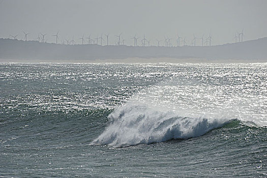 海洋,大西洋,波浪,风轮机,背景,海岸,苏维拉,大西洋海岸,摩洛哥