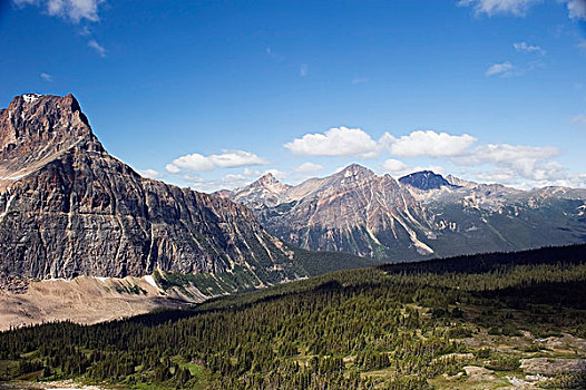 风景,落基山脉,艾伯塔省,加拿大
