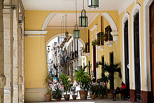 古巴,哈瓦那,殖民地,拱廊,哈瓦那旧城,世界遗产