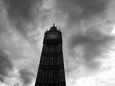 云,上方,议会大厦,伦敦