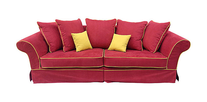 红色,沙发,隔绝