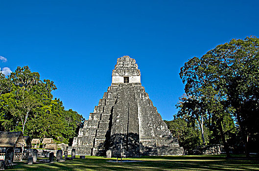 中美洲文明,金字塔,庙宇,一个,玛雅,古老,毁坏,城市,蒂卡尔国家公园,佩登省,危地马拉,中美洲