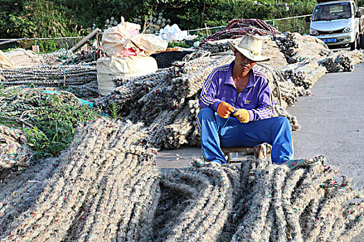 织渔网