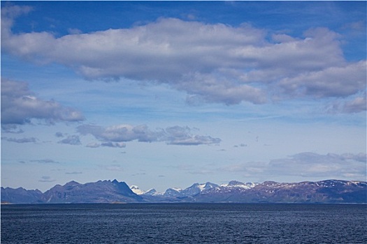 山,挪威,海岸