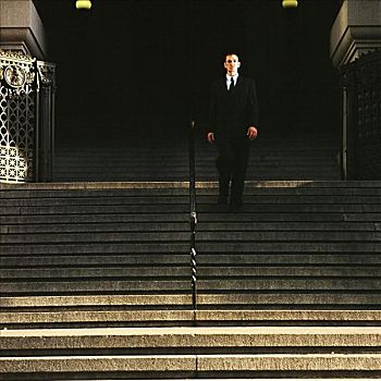 商务人士,楼梯