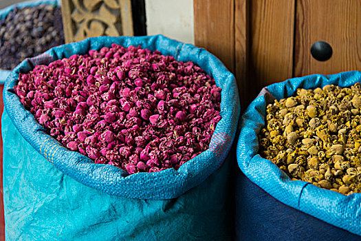 袋,食物,市场,麦地那,马拉喀什,摩洛哥