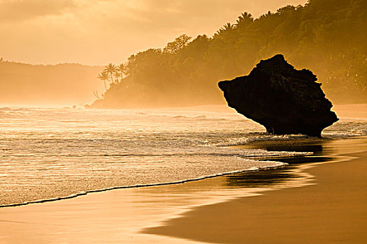 岩石构造,海滩,印度尼西亚