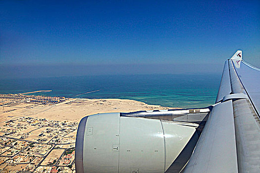 机场,飞机,多哈,国际机场,卡塔尔,阿联酋