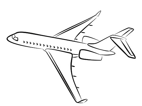飞机画法复杂图片