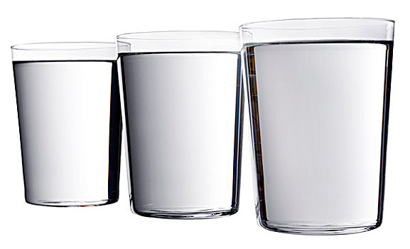 三个,玻璃杯,抠像