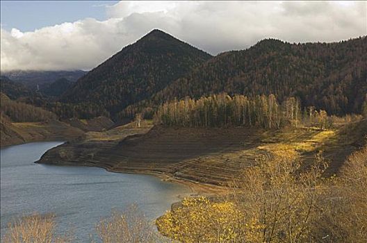 湖,大雪山国家公园,北海道,日本