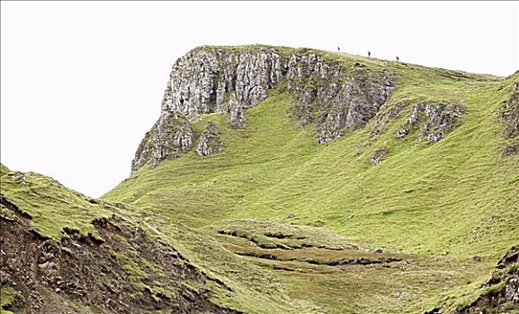 悬崖,山谷,斯凯岛,苏格兰