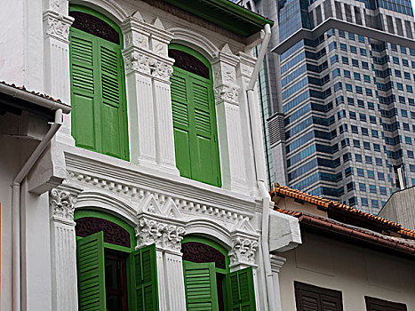 现代建筑,破旧,新加坡