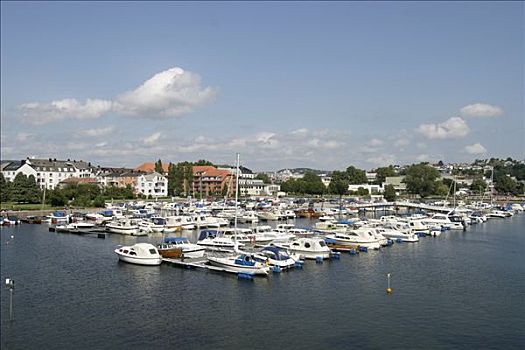 游艇,港口,挪威,斯堪的纳维亚,欧洲