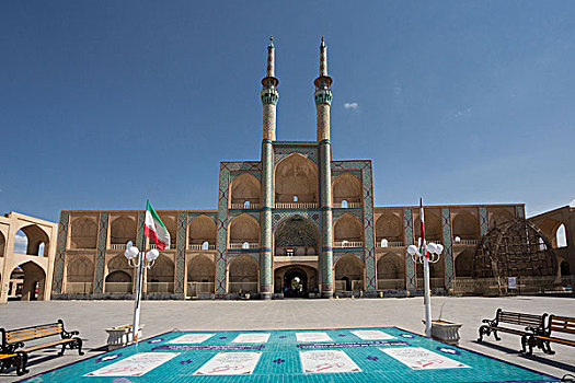伊朗,亚兹德,城市,清真寺
